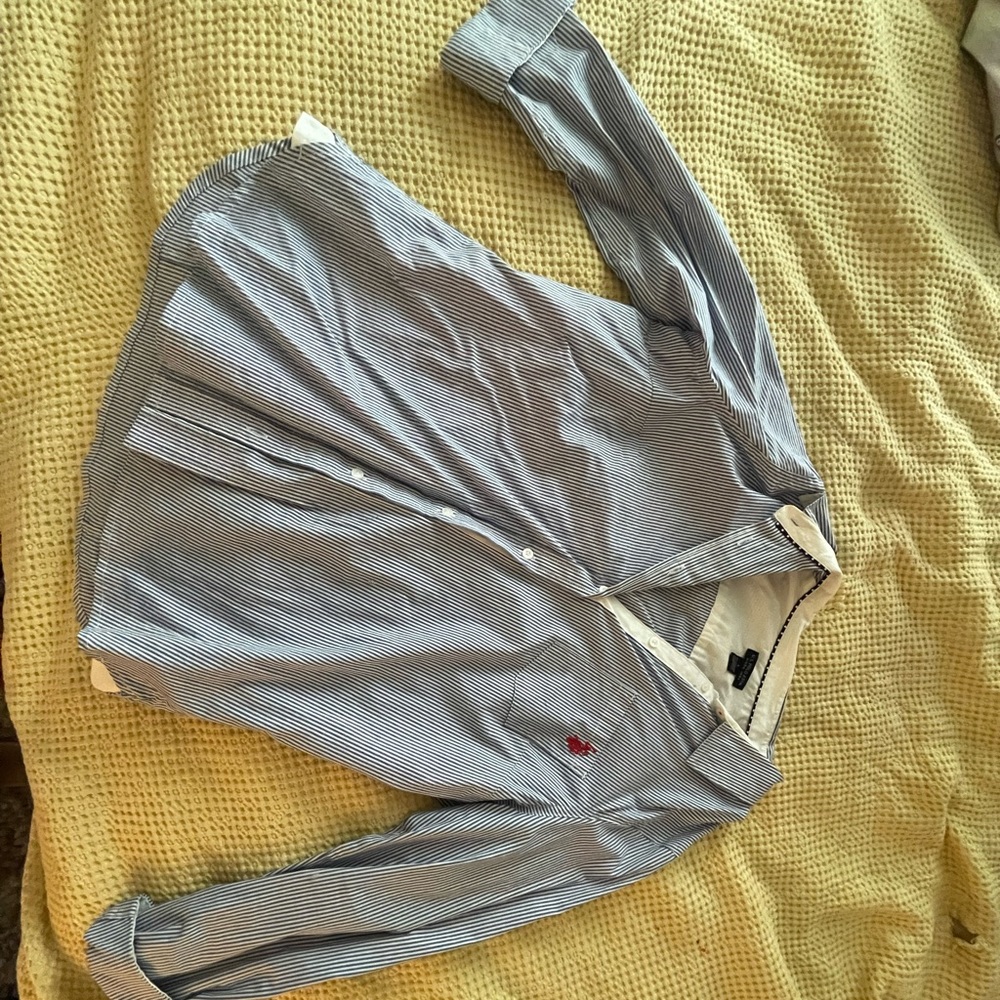 Womens Polo Long Sleeve button up